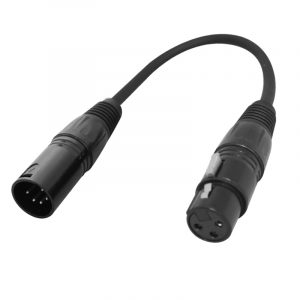 5-Pin Male DMX to 3-Pin Female DMX Adapter