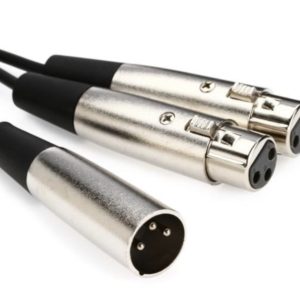 Hosa YXF-119 Y Cable- XLR Male to Dual XLR Female