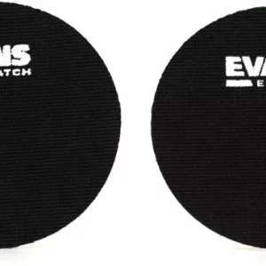Evans Bass Drum Patch (2 Pack) - Black Nylon