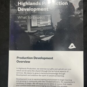 Production Development: What To Expect - Pack Of 10